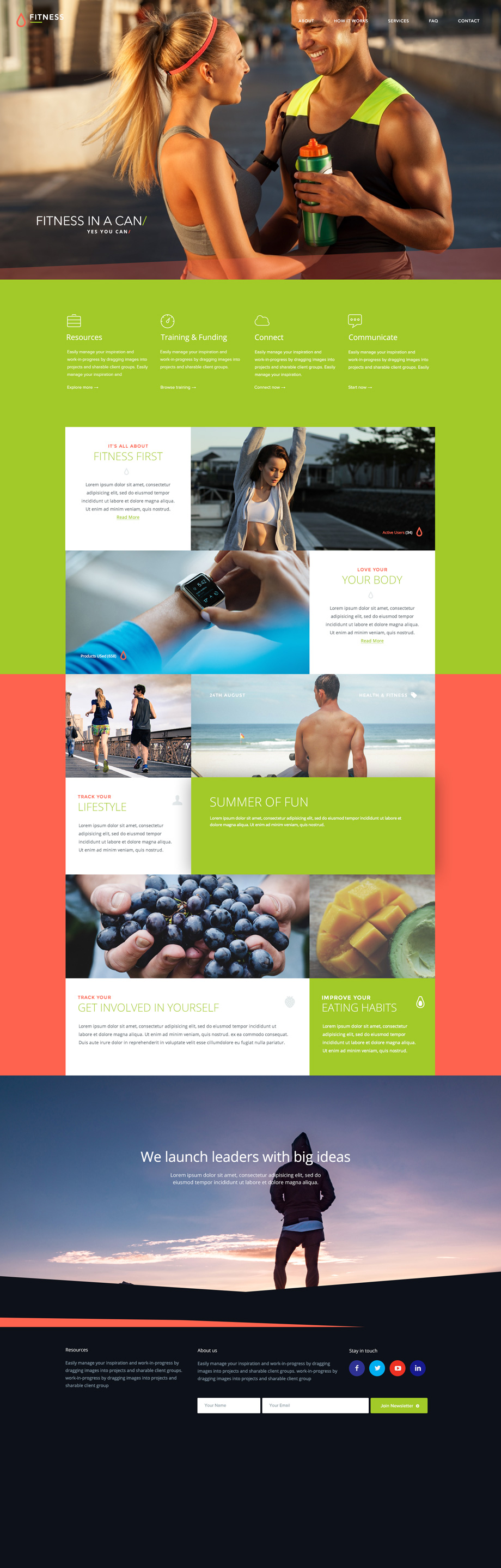 Fitness-website-PSD-template